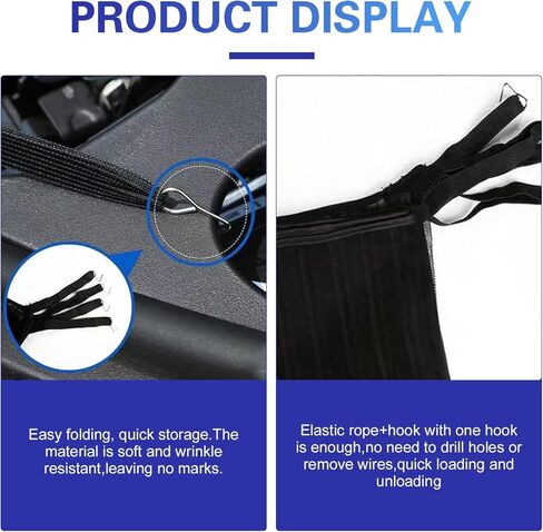 2 PCS Grille Protection Mesh, Engine Front Grille Net with Mounting Hook, High-density Anti-willow Bumper Grill Mesh, Universal Radiator Tank Protector for Cars (Black) in Saudi Arabia