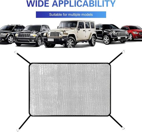 2 PCS Grille Protection Mesh, Engine Front Grille Net with Mounting Hook, High-density Anti-willow Bumper Grill Mesh, Universal Radiator Tank Protector for Cars (Black) in Saudi Arabia