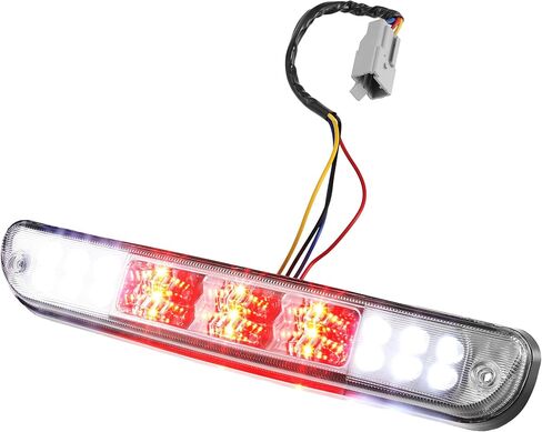 X AUTOHAUX الذيل العالي جبل الفرامل وقف الضوء CC3Z13A613B الخلفية سقف الكابينة مركز الفرامل الثالثة وقف الذيل ضوء مصباح البضائع لفورد F-250 ABS أسود أبيض in Kuwait