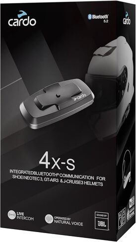 CARDO PACKTALK-S لخوذات SHOEI GEN 3. نظام اتصال مصمم خصيصًا ليناسب SHOEI GT‑Air 3 وNEOTEC 3 وJ‑Cruise 3 in Kuwait