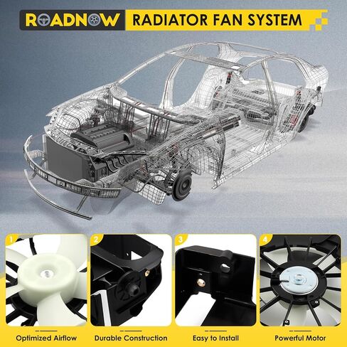 620-512 مروحة تبريد الرادياتير مناسبة لسيارة Toyota RAV4 2.4L 2.5L 2006-2012، لسيارة Lexus IS350 2006-2013 مجموعة مروحة الرادياتير البديلة 1636128240 1636131160 1636328170 1636328290 1671128230 in Kuwait