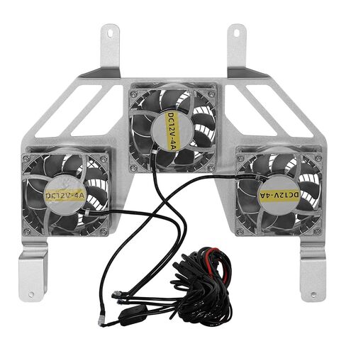 مشعاع محرك Hooke Road Wrangler JK مع 3 مراوح تبريد لـ 2007-2018 Jeep Wrangler JK وأبواب غير محدودة 2/4، طقم مروحة بديلة من الألومنيوم عالي الجودة للقيادة الصيفية والمتطرفة على الطرق الوعرة in Kuwait