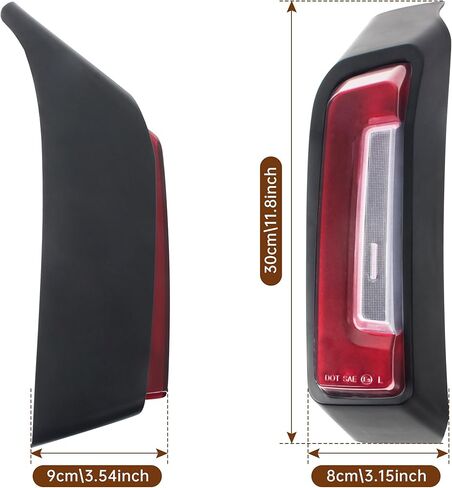 LED Rear Fender Light Saddlebag Side light Auxiliary LED Run Brake Turn Lamps Lights Compatible With Road Glide Street Glide 2024 & CVO 2023-2024 FLHX FLHXSE FLTRX FLTRXSE Accessories Red in Kuwait