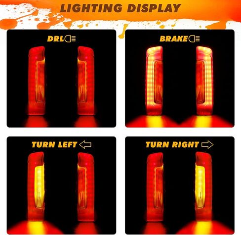 LED Rear Fender Light Saddlebag Side light Auxiliary LED Run Brake Turn Lamps Lights Compatible With Road Glide Street Glide 2024 & CVO 2023-2024 FLHX FLHXSE FLTRX FLTRXSE Accessories Red in Kuwait