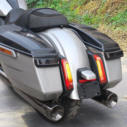 LED Rear Fender Light Saddlebag Side light Auxiliary LED Run Brake Turn Lamps Lights Compatible With Road Glide Street Glide 2024 & CVO 2023-2024 FLHX FLHXSE FLTRX FLTRXSE Accessories Red in Kuwait