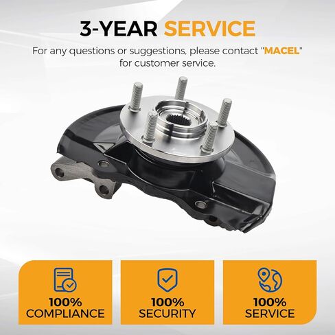 PAROD 698411 698410 Front Steering Knuckle and Wheel Hub Assembly Fit for 2007-2012 Dodge Caliber, 2007-2017 Jeep Compass, 2007-2017 Jeep Patriot, Passenger and Driver Side in Kuwait