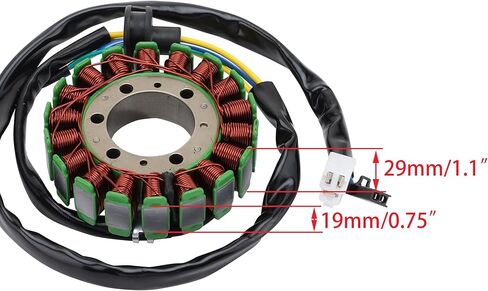 WOOSTAR 18 Coil 7 Wire Magneto Stator Replacement for Suzuki 1997-2004 VZ800 Marauder 800 OEM 32101-48e00 in Kuwait