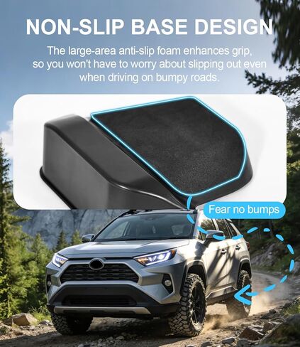 درج تخزين جانبي للسائق XCBYT لسيارة Toyota RAV4 2019-2025 | منظم وحدة التحكم المخفي مع مقبض سحب، تركيب بدون أدوات | ملحقات RAV4 الداخلية للمفاتيح والبطاقات والعملات المعدنية in Kuwait