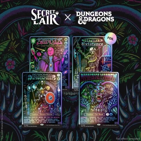 السحر: The Gathering Secret Lair x Dungeons & Dragons: Black Lights & Dark Dungeons Foil Edition in Kuwait