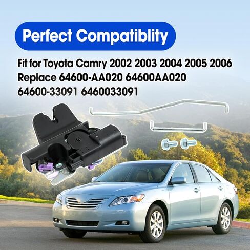 Tailgate Lock Actuator Assembly Replace 64600AA020 64600-33091 6460033091 Compatible with Toyota Camry 2002 2003 2004 2005 2006, Rear Door Lock Actuator Trunk Lid Latch in Saudi Arabia