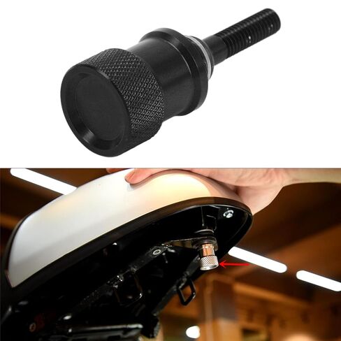Aramox Aluminum Alloy High Strength Quick Release Motorcycle Seat Bolt for R Nine T 2014 and Up (Black) in Kuwait