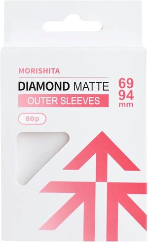 أكمام Morishita Diamond Matte للبطاقات ذات الحجم القياسي، وأكمام خارجية ممتازة للحماية من الطبقة الثالثة لـ PTCG، وOPCG، وMTG، 80 حزمة in Kuwait