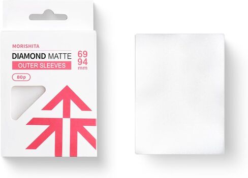 أكمام Morishita Diamond Matte للبطاقات ذات الحجم القياسي، وأكمام خارجية ممتازة للحماية من الطبقة الثالثة لـ PTCG، وOPCG، وMTG، 80 حزمة in Kuwait
