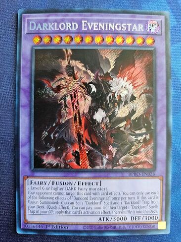 Darklord Eveningstar - BPRO-EN036 - Secret Rare - 1st Edition in Kuwait