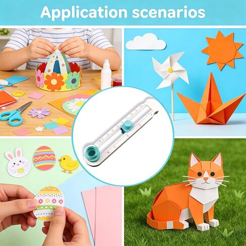 Circle Cutter for Crafts - Adjustable Rotarys Round Paper Cutters, Multi Purpose Diy Circle Cutter with Bottom Blade Guard for Scrapbooking, Card Making & DIY Crafts, Smooth Cutting(Size 2-20cm) in Kuwait