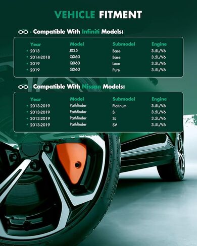 مجموعة عمود المحور الأمامي من SCITOO مناسبة لإنفينيتي JX35 3.5L 2013، لـ QX60 3.5L 2014-2019، لنيسان لباثفايندر 3.5L 2013-2019 جانب الركاب الأيمن الأمامي NCV53116 66-6446 FWD 1 قطعة in Kuwait