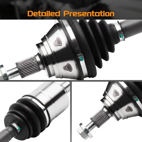 Front Right CV Axle Shaft Compatible with Volkswagen 05-10 Bora, 09 CC, 13-17 Golf, 10-15 Golf SportWagen, 05-18 Jetta, 06-09 Passat, 06-09 Rabbit, 16-18 Golf SportWagen, 66-7334 in Kuwait