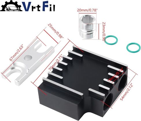 Fix Erratic Shifting & Overheating: Thermal Bypass Valve & Filter Coupler Upgrade for 6.7L Cummins 2019-2024 (68RFE / 69ASRC) | Direct Replacement for Stock Valve | Heavy-Duty Towing Reliability in Saudi Arabia