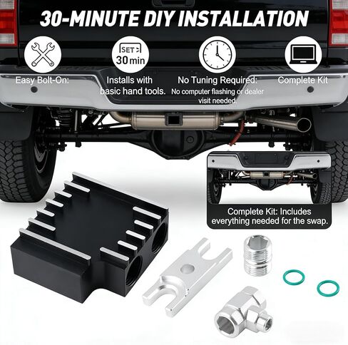 Fix Erratic Shifting & Overheating: Thermal Bypass Valve & Filter Coupler Upgrade for 6.7L Cummins 2019-2024 (68RFE / 69ASRC) | Direct Replacement for Stock Valve | Heavy-Duty Towing Reliability in Saudi Arabia