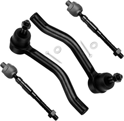 SCITOO 4pcs Front Suspension Kit Inner Outer Tie Rod End Fit 2007-2012 For Nissan For Altima in Kuwait