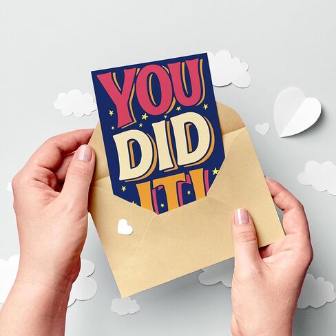 24 Pack Graduation Cards with Envelopes, 6 Colorful Designs Congratulations Gift for Graduates, Funny Graduation Cards for College High School, 4x6in in Saudi Arabia