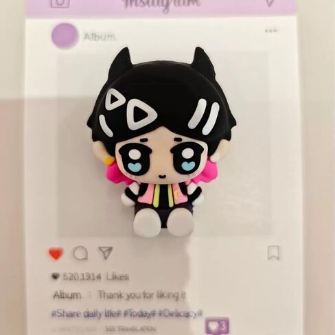 VALORANT Clove Chibi Figure, Soft Silicone Q Collectible Toy Figure, Cute Desk Decor Ornament for Game Fans & Collectors in Saudi Arabia