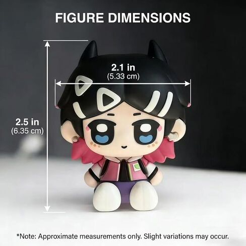 VALORANT Clove Chibi Figure, Soft Silicone Q Collectible Toy Figure, Cute Desk Decor Ornament for Game Fans & Collectors in Saudi Arabia