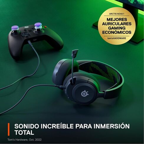 Steel Series Arctis 1 - All-Platform Compatibility - for PC, PS4, Xbox, Nintendo Switch, Mobile - Detachable ClearCast Microphone (PS4////) in Saudi Arabia