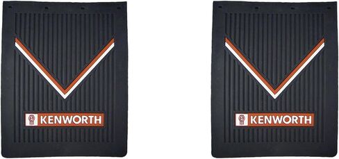 Set of 2 Kenworth Motor 24" x 30" x 1/4" Thick Rubber Black FMK3440MF-FG Semi Truck Mud Flaps in Kuwait
