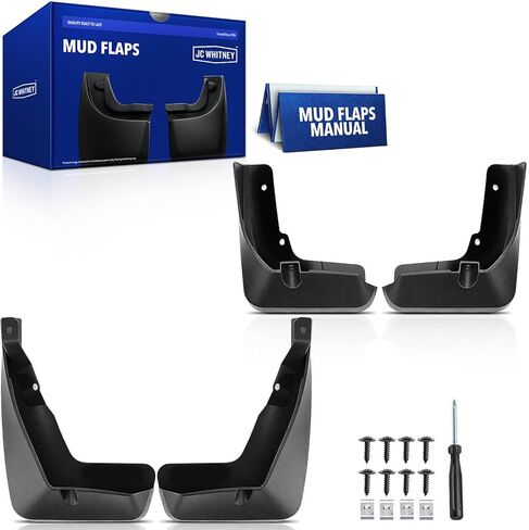 JC Whitney JFBAJCWSG00420 Set of 4 Front and Rear Mud Flaps Splash Guards - Compatible with Acura RDX 2019-2023 in Kuwait