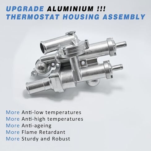 Upgraded Aluminium Thermostat Housing Compatible with Dodge Journey 2009-2020 Avenger Caliber,Jeep Compass Patriot Chrysler 200 Sebring 1.8L 2.0L 2.4L #OE 68003582AB in Saudi Arabia