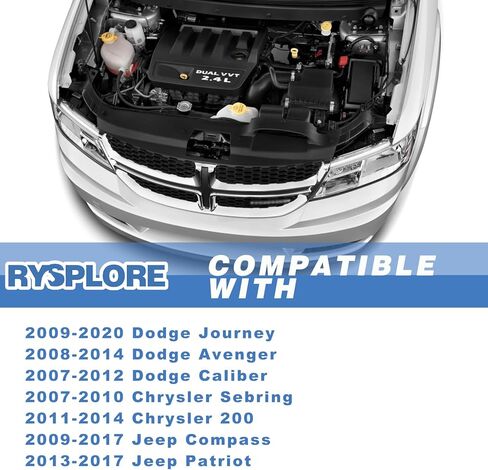Upgraded Aluminium Thermostat Housing Compatible with Dodge Journey 2009-2020 Avenger Caliber,Jeep Compass Patriot Chrysler 200 Sebring 1.8L 2.0L 2.4L #OE 68003582AB in Saudi Arabia