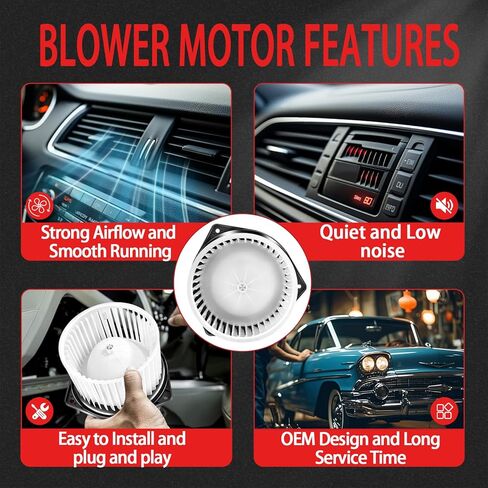 700239 HVAC سخان منفاخ مروحة أمامية بديلة متوافقة مع Mitsubishi Lancer 2008-2017/Outlander 2007-2017/Outlander Sport 2013-2017، يستبدل # 7802A217، 7802A357، MI3126107 in Kuwait