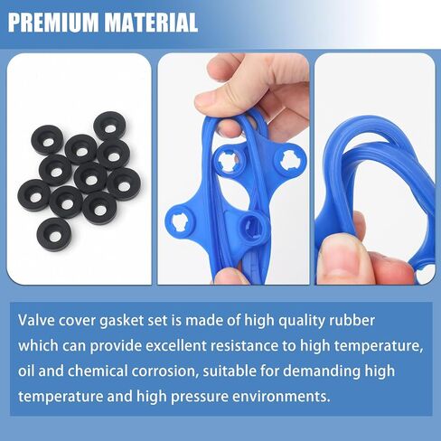 Sorello Engine Valve Cover Gasket Set Compatible with Ford F150 Crown Victoria E-150 E-250 for Lincoln Town Car for Mercury Grand Marquis Mountaineer Fit for 4.6L V8 Engine - Replace VS50564R VS50355 in Saudi Arabia