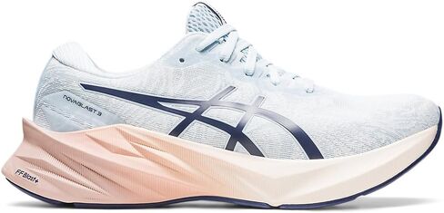ASICS Women's NOVABLAST 3 LE Running Shoes, 10, White/Black in Saudi Arabia