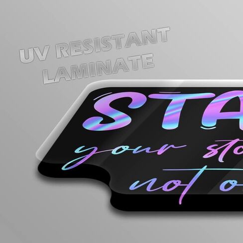 ملصق لاصق من الفينيل من Stay Your Story is Not Over Semicolon - كمبيوتر محمول على شكل نافذة سيارة شاحنة وسيارة الدفع الرباعي - ملصق واحد مقاس 5 بوصات - MKS2272 in Kuwait