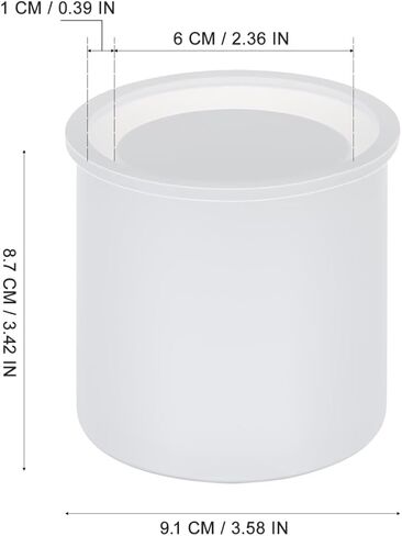 KESYOO Pencil Holder Resin Mold: Large Cylinder Pen Casting Molds - Thick Silicone Epoxy Container for Desktop Organizer - Office Desk Decor Making in Kuwait