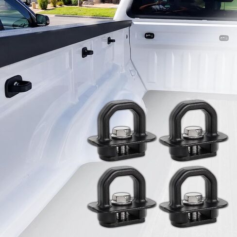 Tie Down Anchors Truck Bed Side Wall Anchor fit for 2007-2023 Chevy Silverado/GMC Sierra, 2015-2023 Chevy Colorado/GMC Canyon, Truck Bed Cargo Hooks, DZ97903, Aluminum, Red, 9pcs in Saudi Arabia