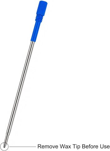 L: 3.2" 82mm, 1mm Tip, Metal Pen/Crystal Diamond Pen/Pearl Pen Refill (Blue 6PCS) in Saudi Arabia
