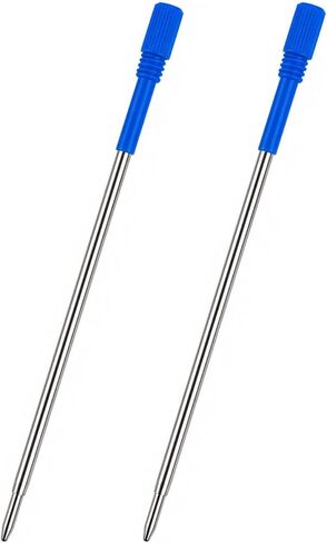L: 3.2" 82mm, 1mm Tip, Metal Pen/Crystal Diamond Pen/Pearl Pen Refill (Blue 6PCS) in Saudi Arabia