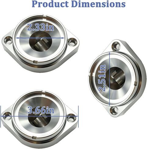 Billet Swivel Thermostat Housings Water NecK 90 1.5" Compatible with GM LS LS1 LS2 LS3 Engine Silver in Saudi Arabia