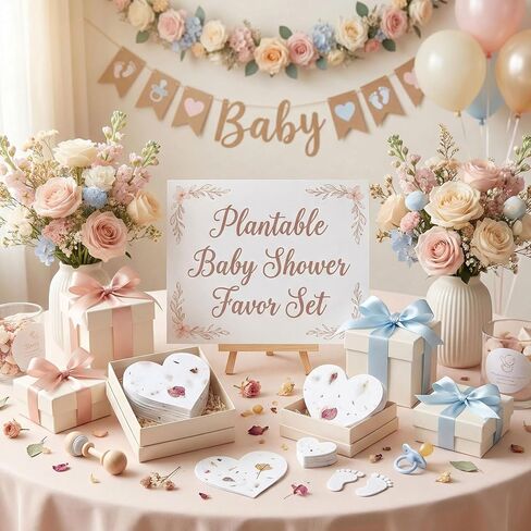 50 PCS Plantable Seed Paper, Heart Wedding Favors for Guests, Handmade Recycled Wildflower Sheets Gifts Cards for DIY Crafts, Baby Shower Wedding Favors Birthday Party, 7.2 x 6.3 cm / 2.85 x 2.5 in in Saudi Arabia