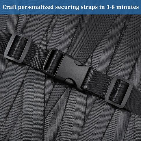 Buckles and Straps Combo Set 10 Yards Nylon Webbing 6 Dual Adjustable Side Release Buckles 12 Pcs Tri-Glide Slider Clips in Saudi Arabia