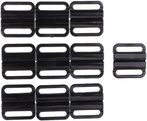 10 Sets Plastic Bra Strap Clasp Bralette Buckle Sewing Clip Hooks (Clear) in Saudi Arabia