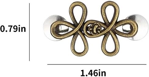 8 Sets Pant Waist Tightener, Adjuster Jean Buttons for Loose Jeans, Detachable Metal Waist Buckle Pants Clips for Skirts Sleeves in Kuwait