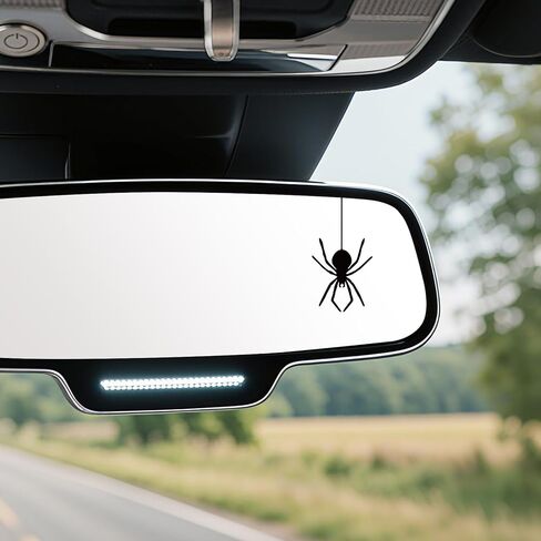 Rislobx Rearview Mirror Decal, 6PCS Black Peeking Cat Vanity Car Mirror Stickers, Vinyl Waterproof Car Window Decorative Sticker for Bottle Skateboard Motorcycle Notebook (Peeking Cat) in Kuwait