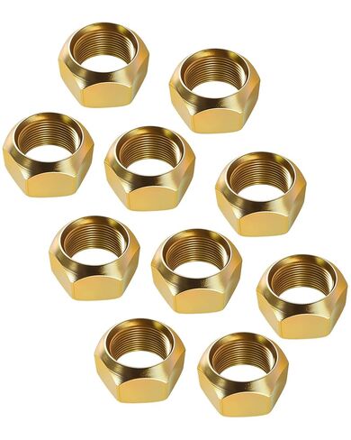 M-126 Outer Stud Piloted Wheel Cap Nuts 1-1/8in-16 Thread and 1-1/2in Hex Fit for Stud-Piloted Wheel Systems Right Hand Thread, 10 Pack in Saudi Arabia