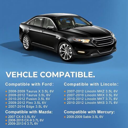 Sorello VS50767R Engine Valve Cover Gasket Set Compatible with Ford Edge Flex Fusion Taurus Taurus X, for Lincoln MKS MKZ MKT MKX, for Mazda 6 CX-9, for Mercury Sable, 3.5L 3.7L V6 Replaces VS50490 in Saudi Arabia