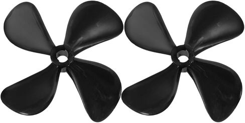 Toddmomy RC Boat Propellers, 50mm 4-Blade CW CCW Props with 4mm Shaft, PC Plastic Replacement Parts for Submarine and Bait Boats, Fishing Cargo Ships & Models in Kuwait