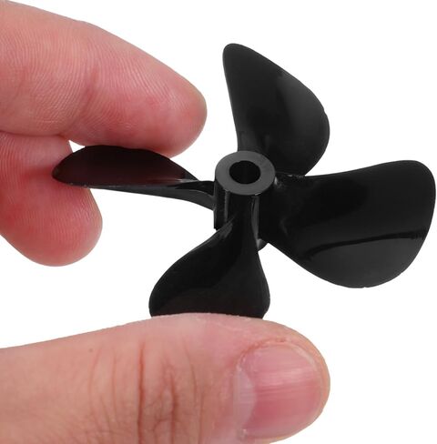 Toddmomy RC Boat Propellers, 50mm 4-Blade CW CCW Props with 4mm Shaft, PC Plastic Replacement Parts for Submarine and Bait Boats, Fishing Cargo Ships & Models in Kuwait